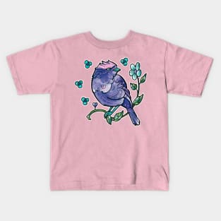 dark blue bird Kids T-Shirt